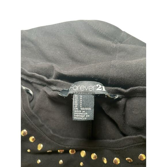 Forever 21 Women’s Studded Bodycon 3/4 Sleeve Mini Dress Size Small - Picture 4 of 4